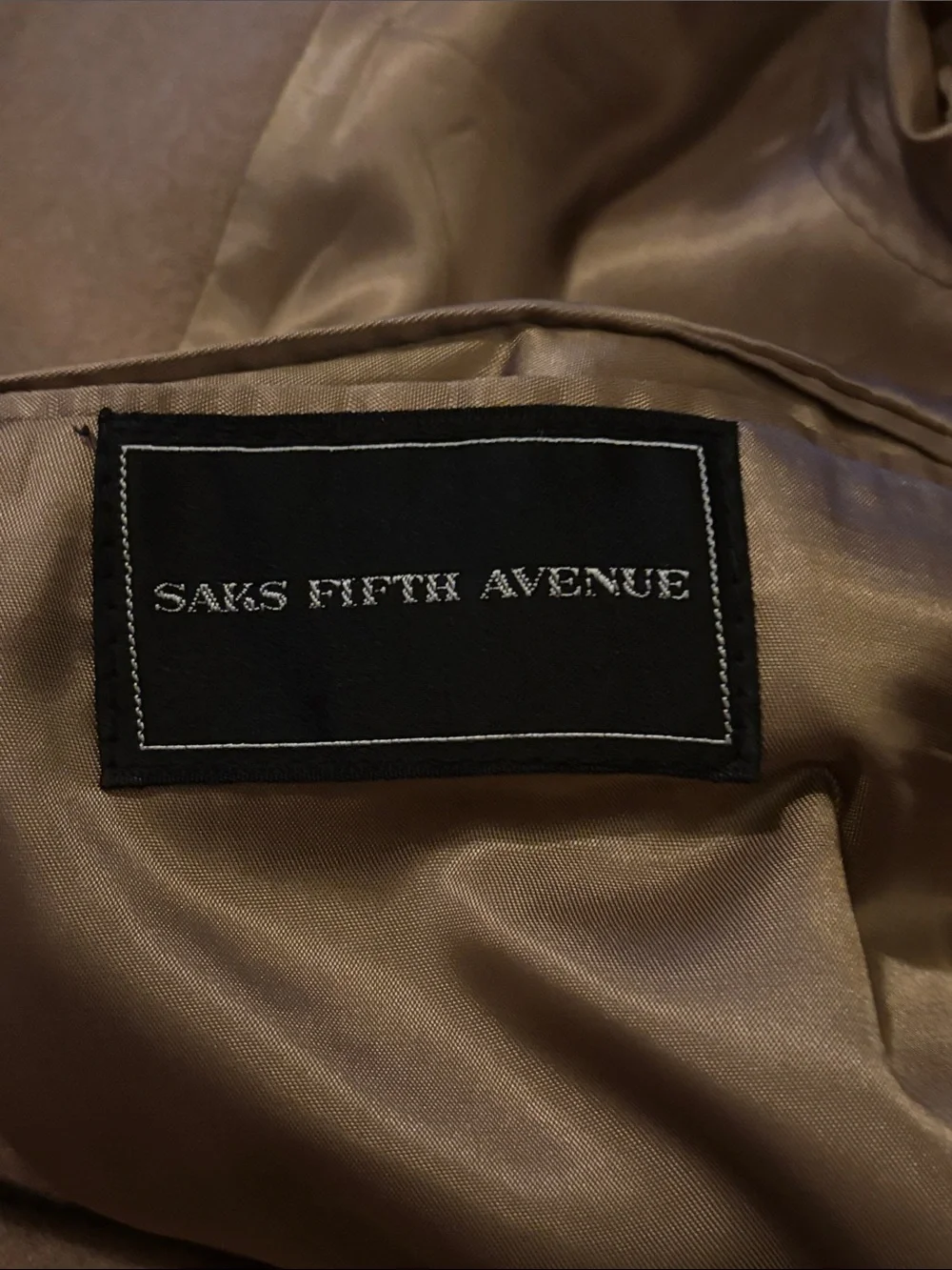 Saks Fifth Avenue Camel Brown Wool Sport Coat